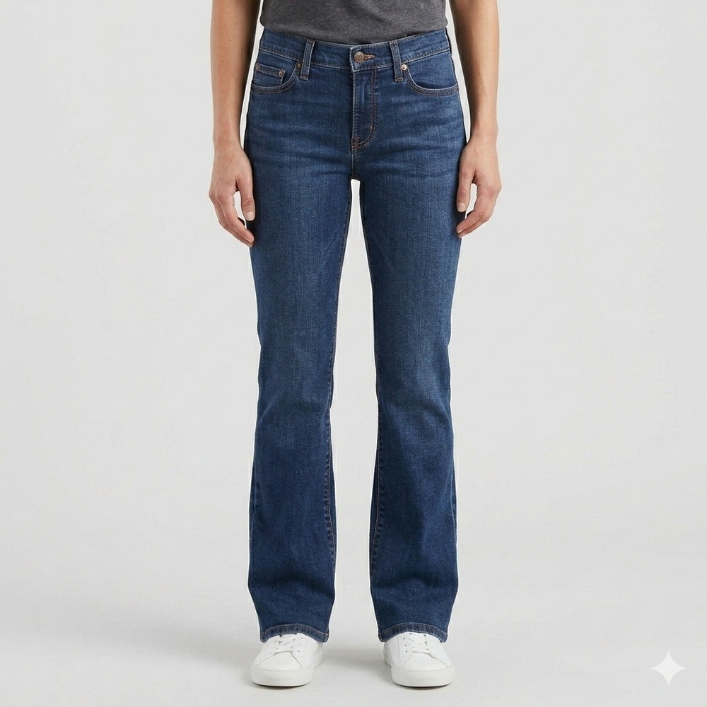 Levi's 512‎ Perfectly Slimming Boot Cut Jeans Blue Women's 2P Medium EUC